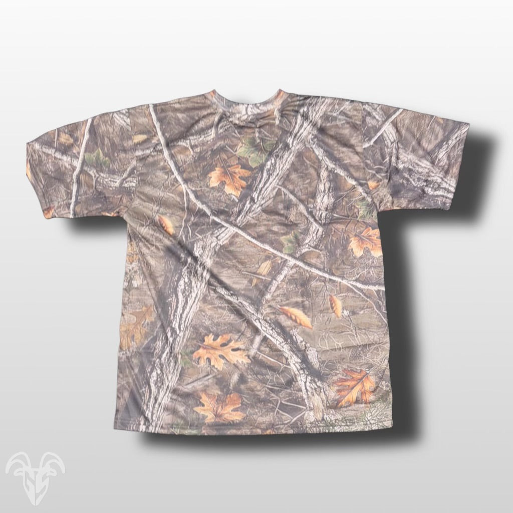 Goat Strength Camo oversized pump tee - White Washed camouflage oversized t-shirt for casual wear