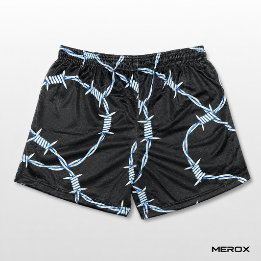 MEROX Barbed Wire 5-inch mesh shorts back view