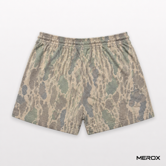 MEROX Cotton Old School Camo 5-inch shorts back view