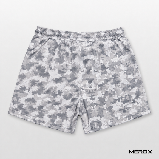 MEROX Digital Camo 5-inch mesh shorts back view