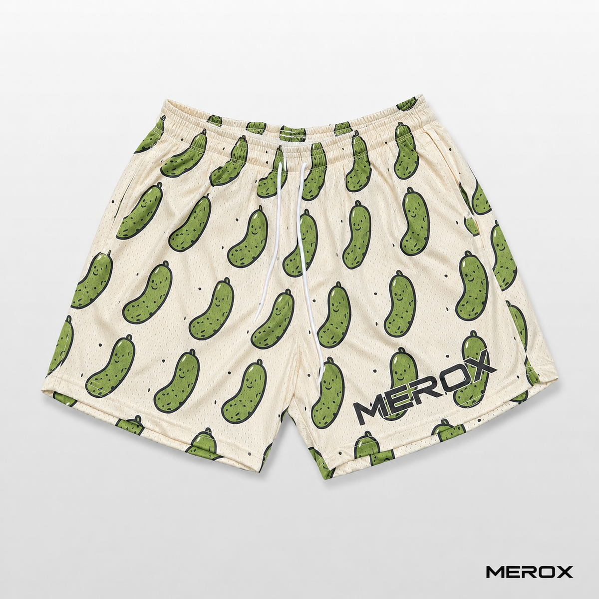 MEROX Pickle 5-inch mesh shorts front view