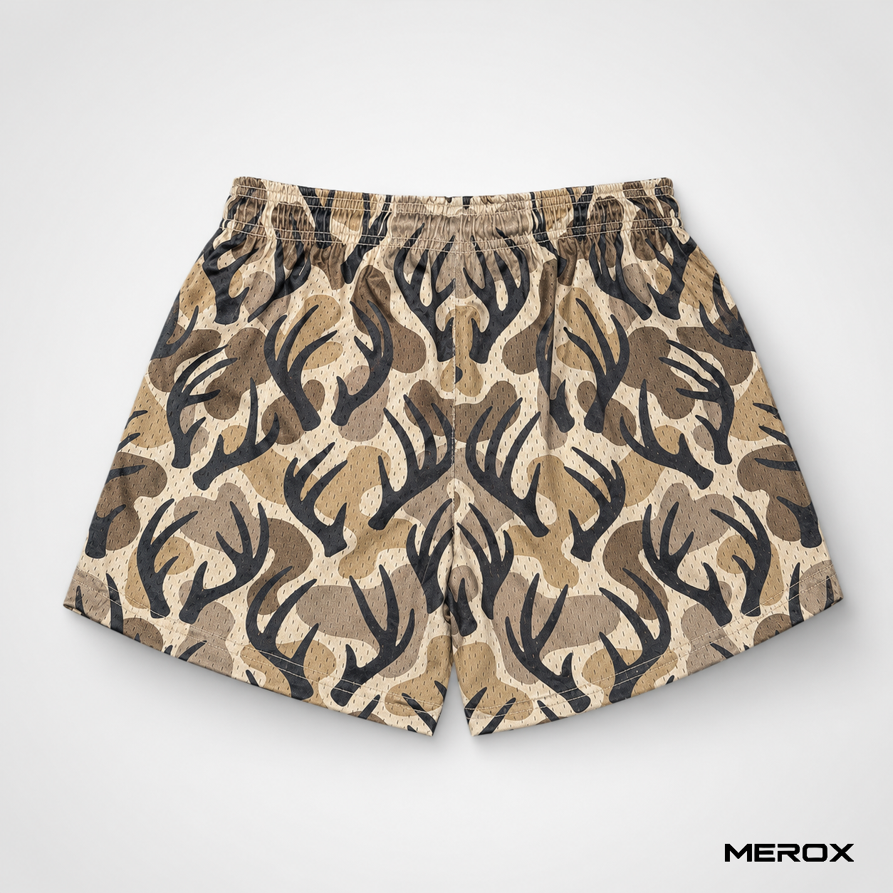 MEROX Antler Camo mesh shorts back view