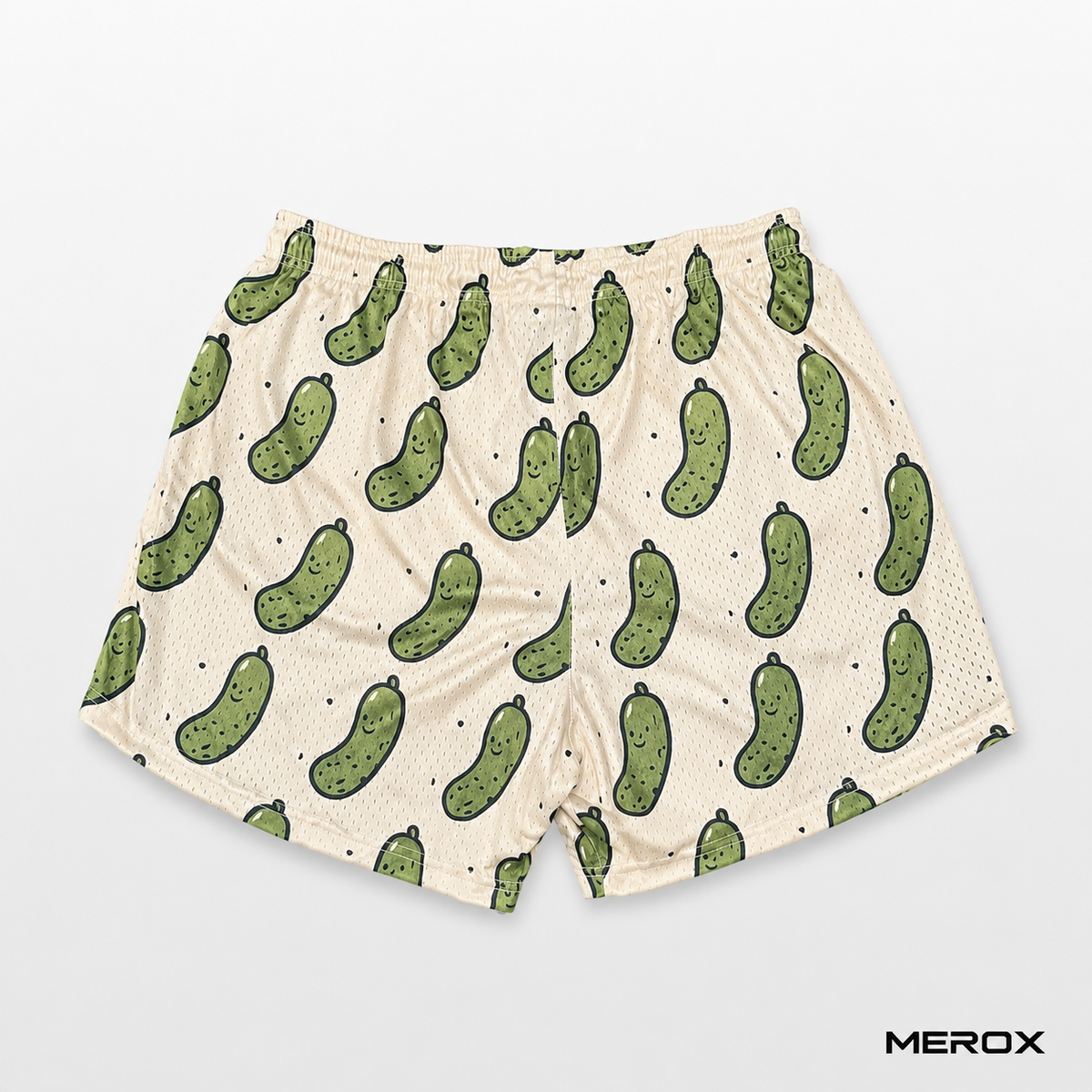 MEROX Pickle 5-inch mesh shorts back view
