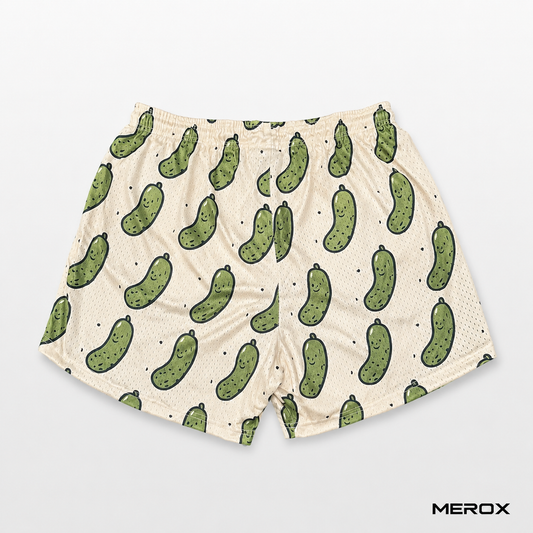 MEROX Pickle 5-inch mesh shorts back view