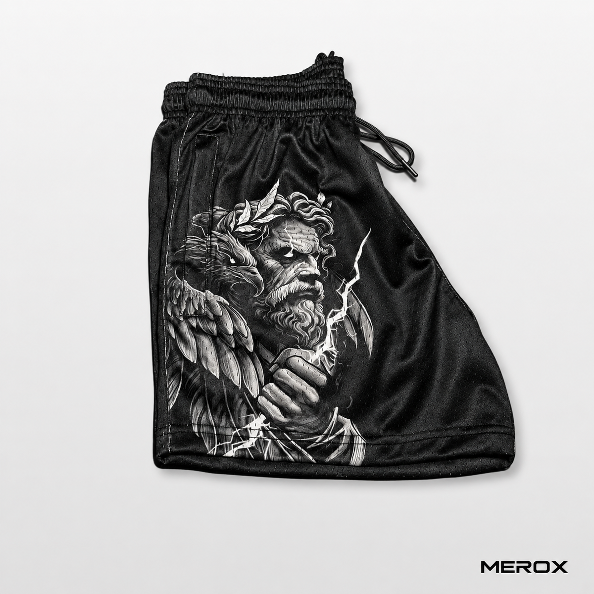 MEROX Zeus 5-inch mesh shorts side view
