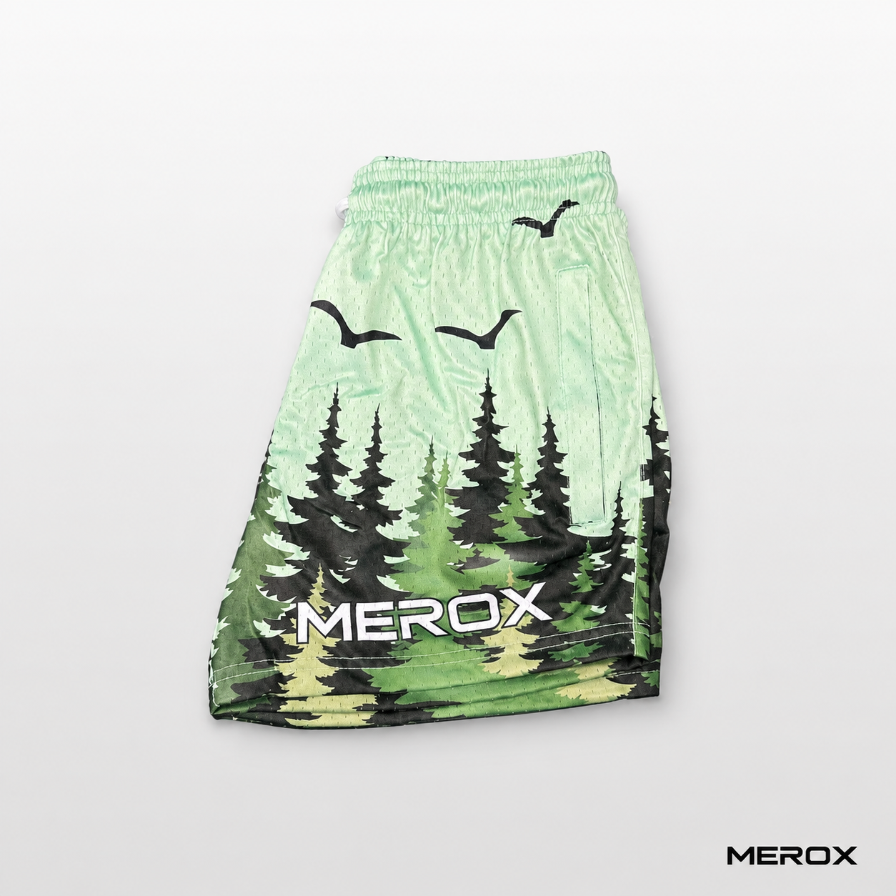 MEROX Forest Pine Tree mesh shorts product view