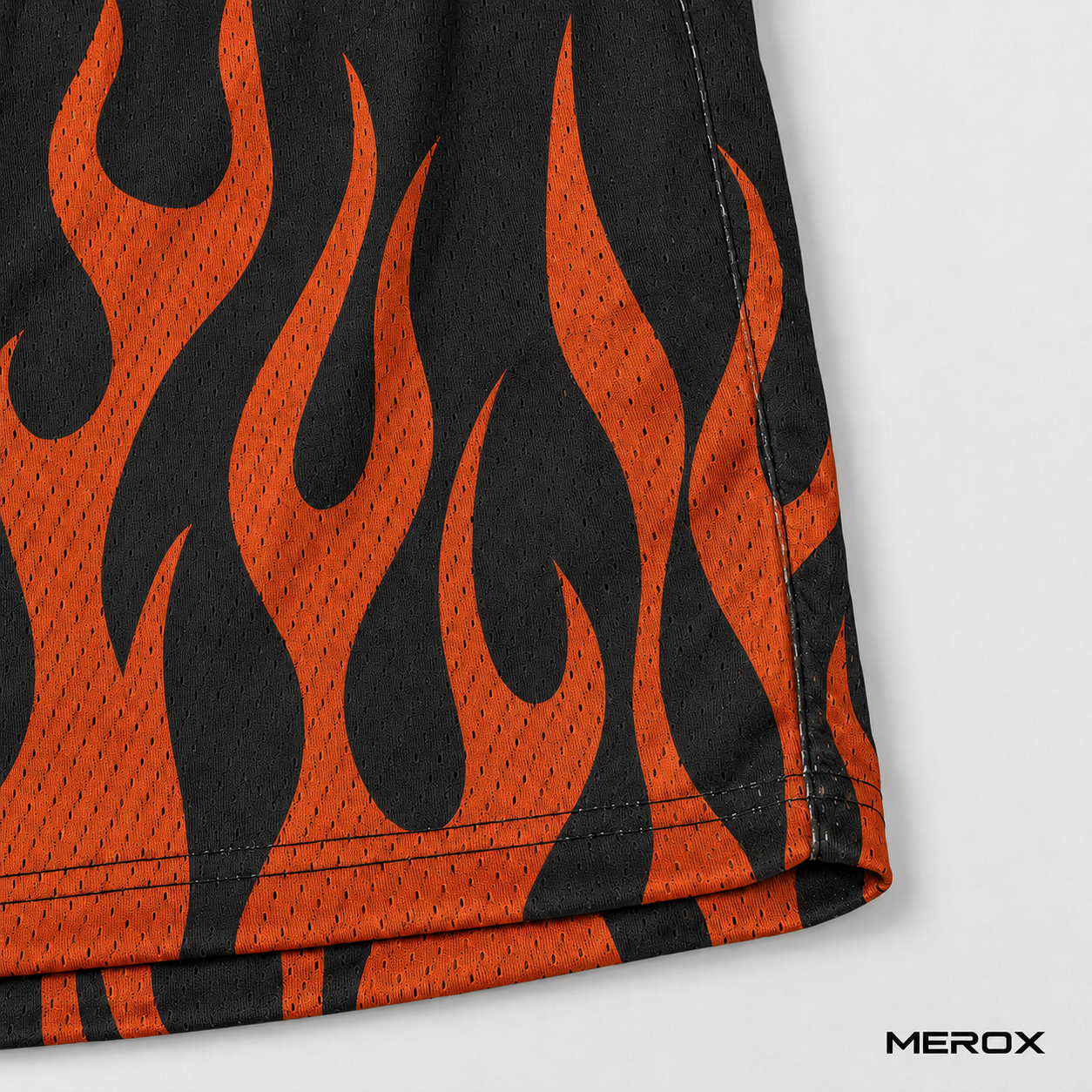 MEROX Flame shorts breathable open-hole mesh detail