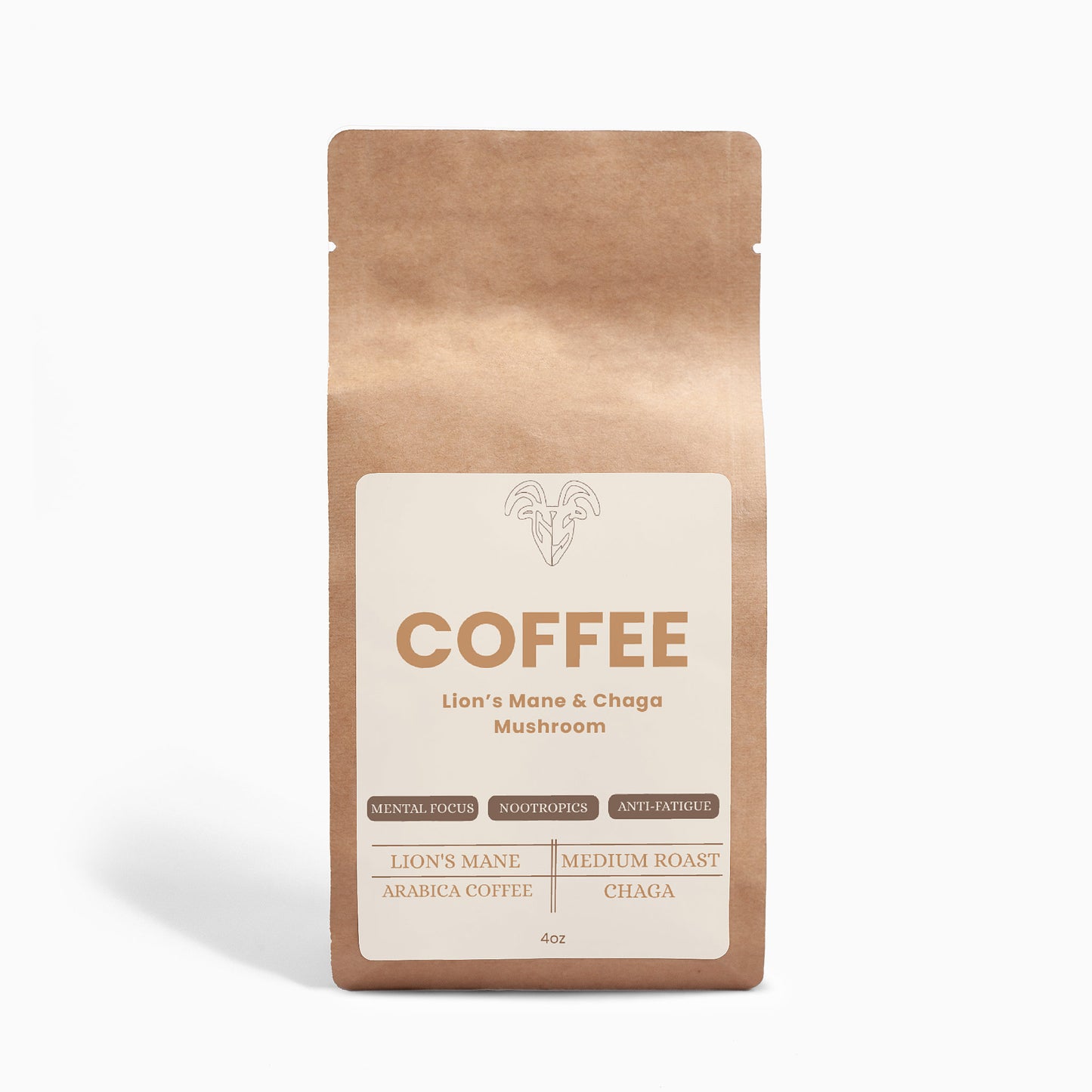 Mushroom Coffee Fusion - Lion’s Mane & Chaga 4oz