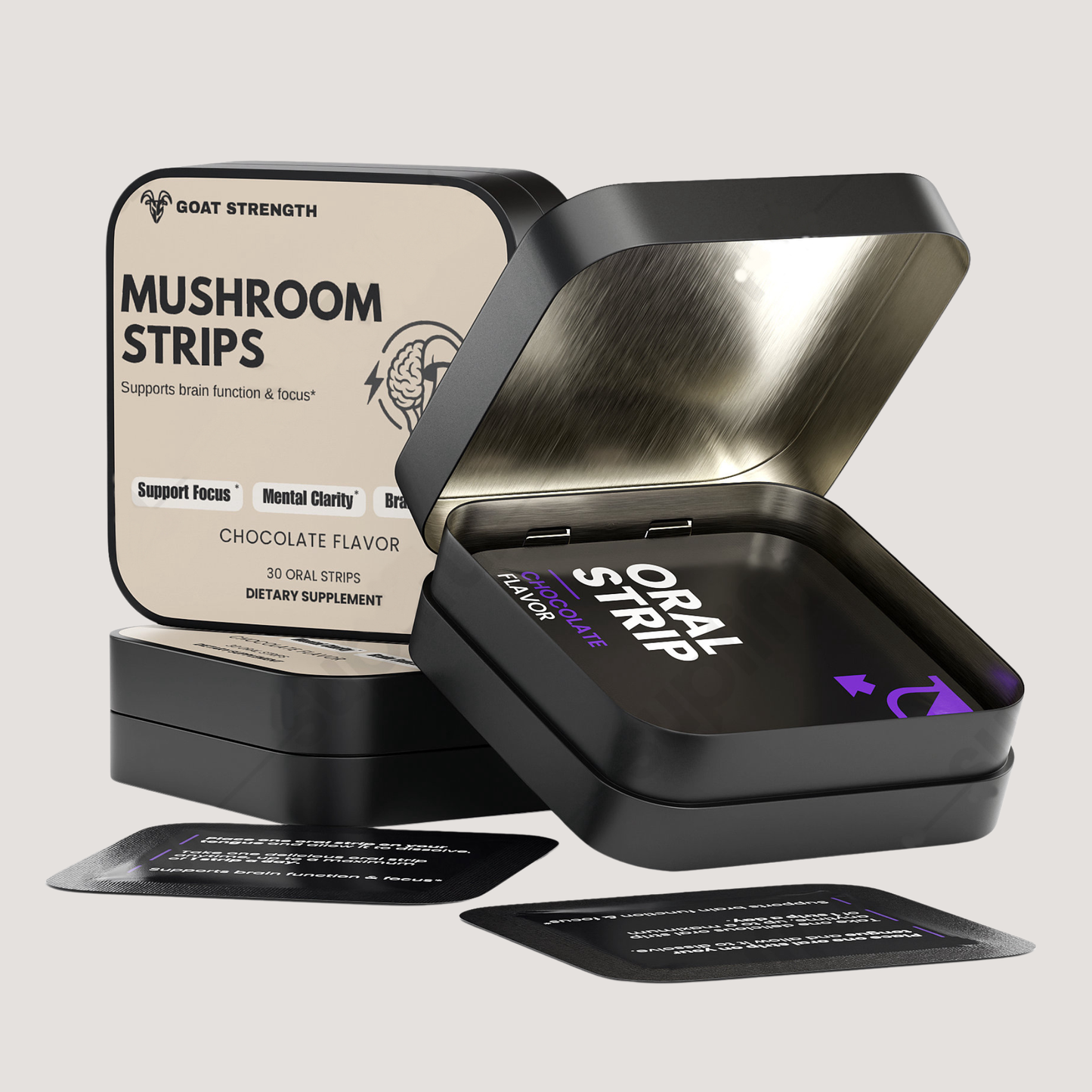 Goat Strength Mushroom Focus Strips