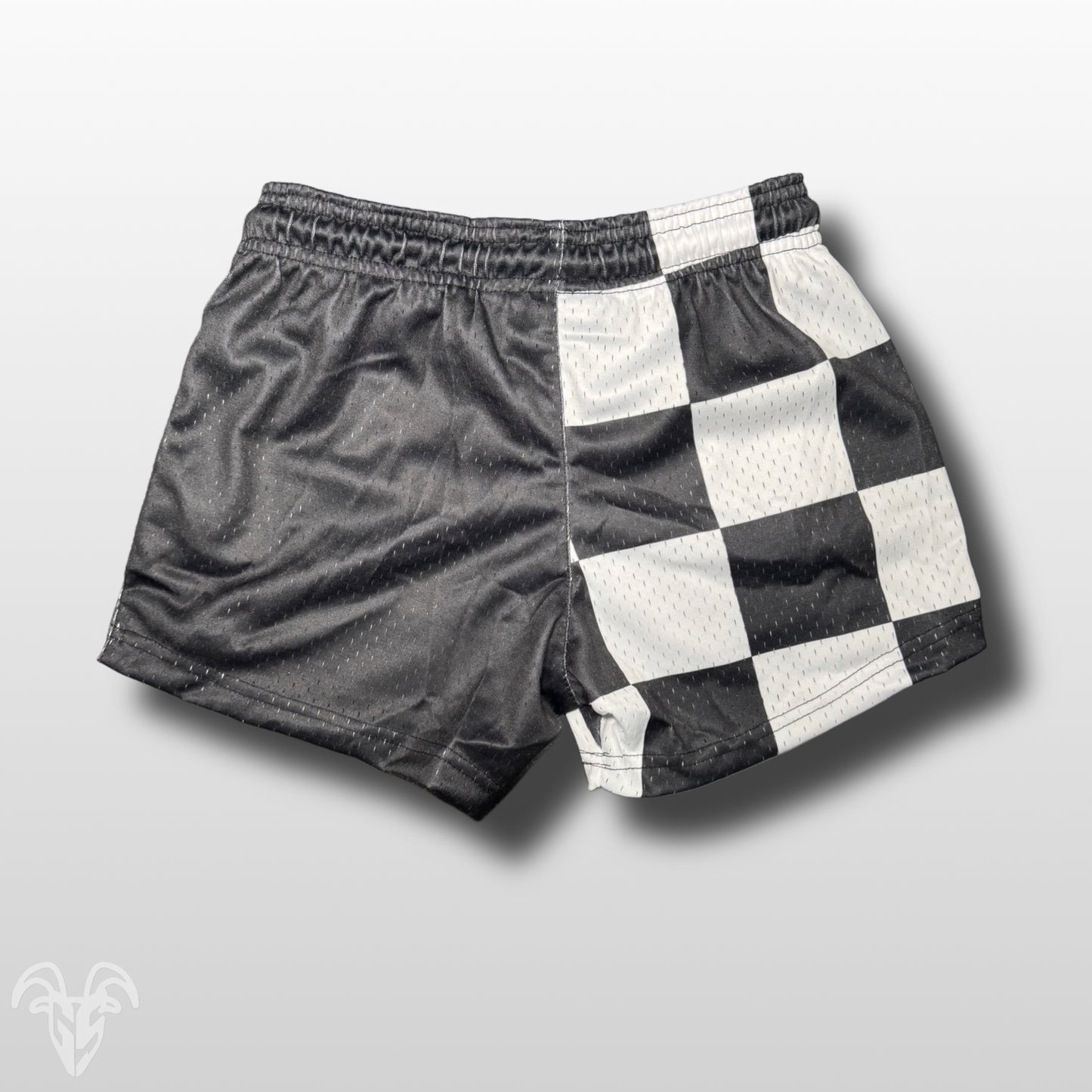 GOAT Strength YOUTH Checkered Mesh Shorts Zipper Pockets PLEASE REVIEW OUR SIZING CHART