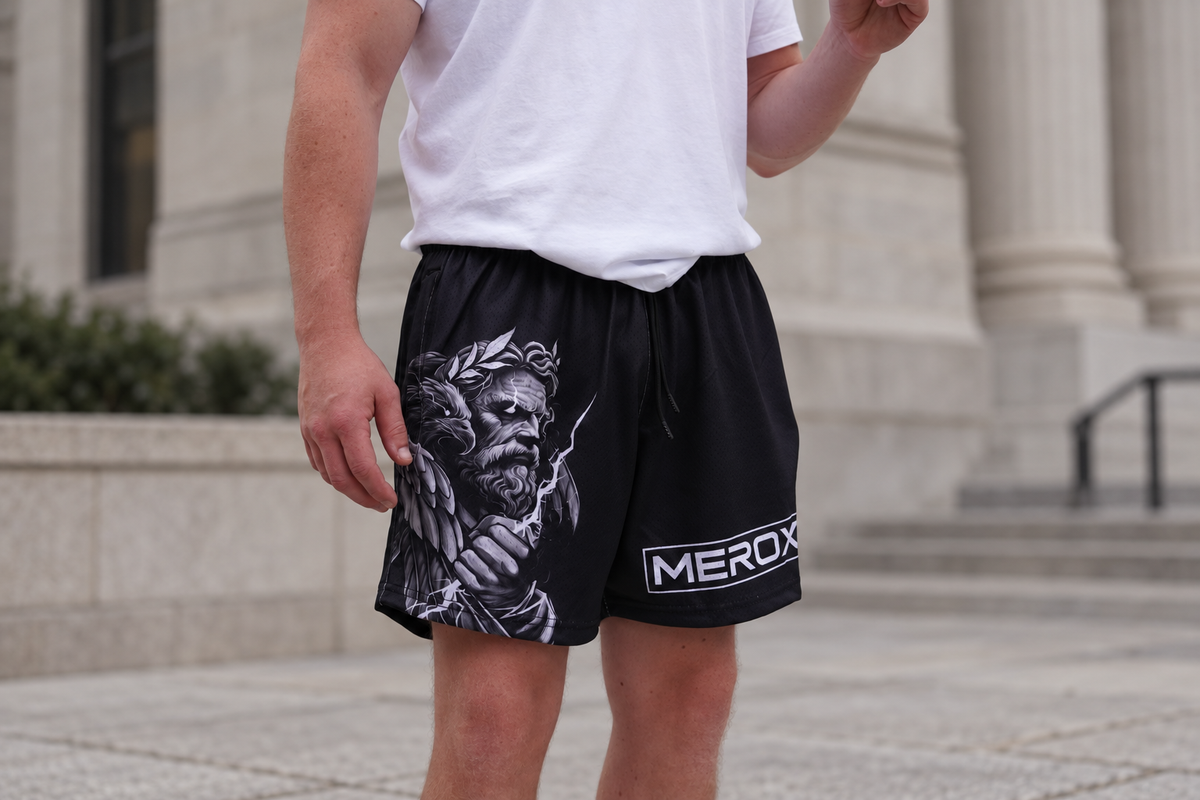 MEROX Zeus 5-Inch Mesh Shorts – Unisex with Zipper Pockets