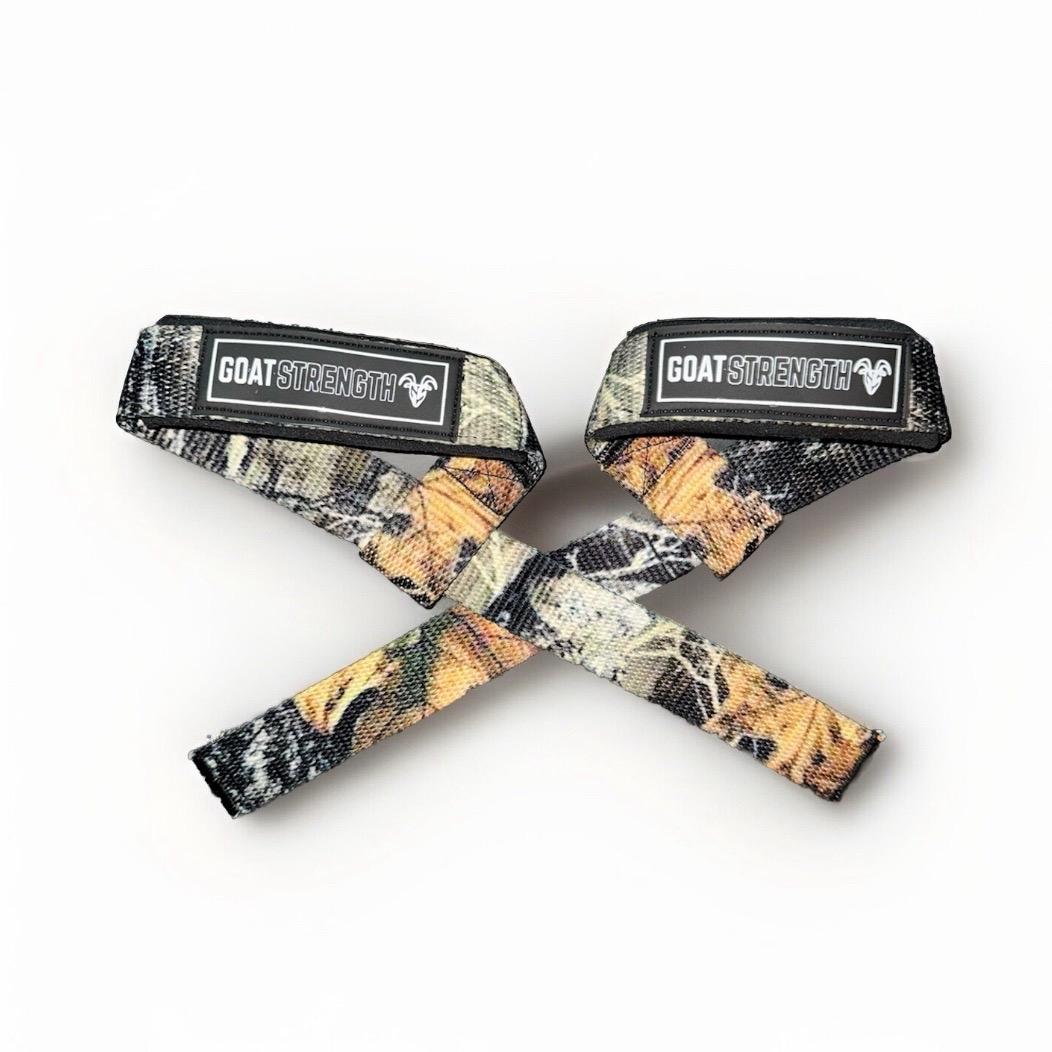 CAMO Lifting Straps (1 Pair) - Wrist Straps for Weightlifting - Lifting Straps Gym for Deadlift - Weight Lifting Straps for Weight Training - Gym Straps for Workout, Powerlifting, Strength Training and Bodybuilding - For Men and Women liftingstraps