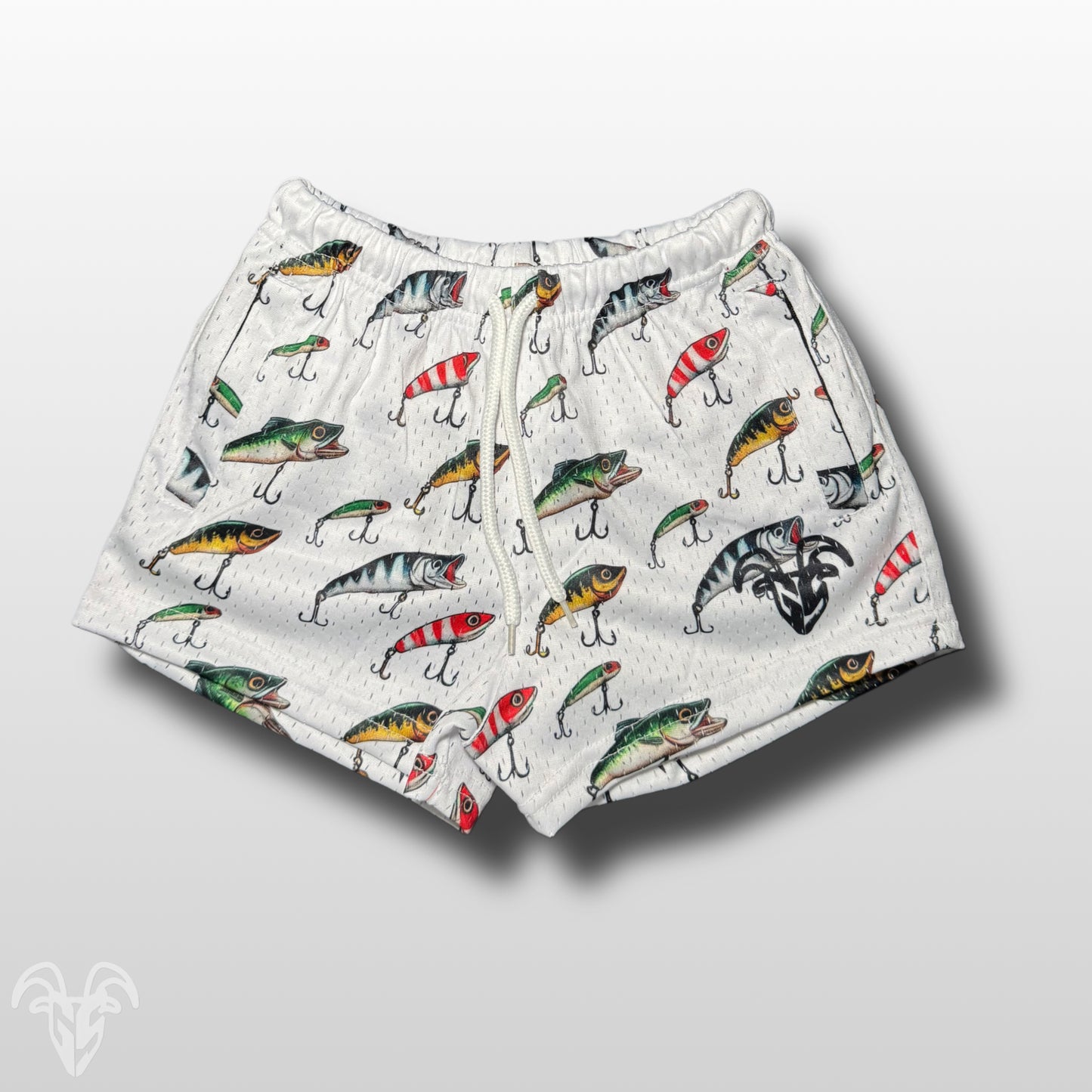 GOAT Strength YOUTH Fishing-Lure Mesh Shorts – Zipper Pockets