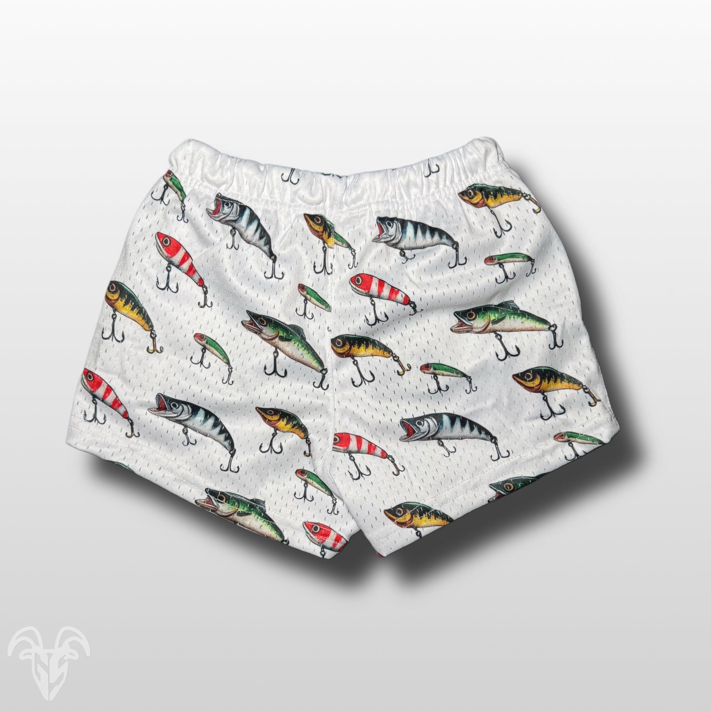 GOAT Strength YOUTH Fishing-Lure Mesh Shorts – Zipper Pockets