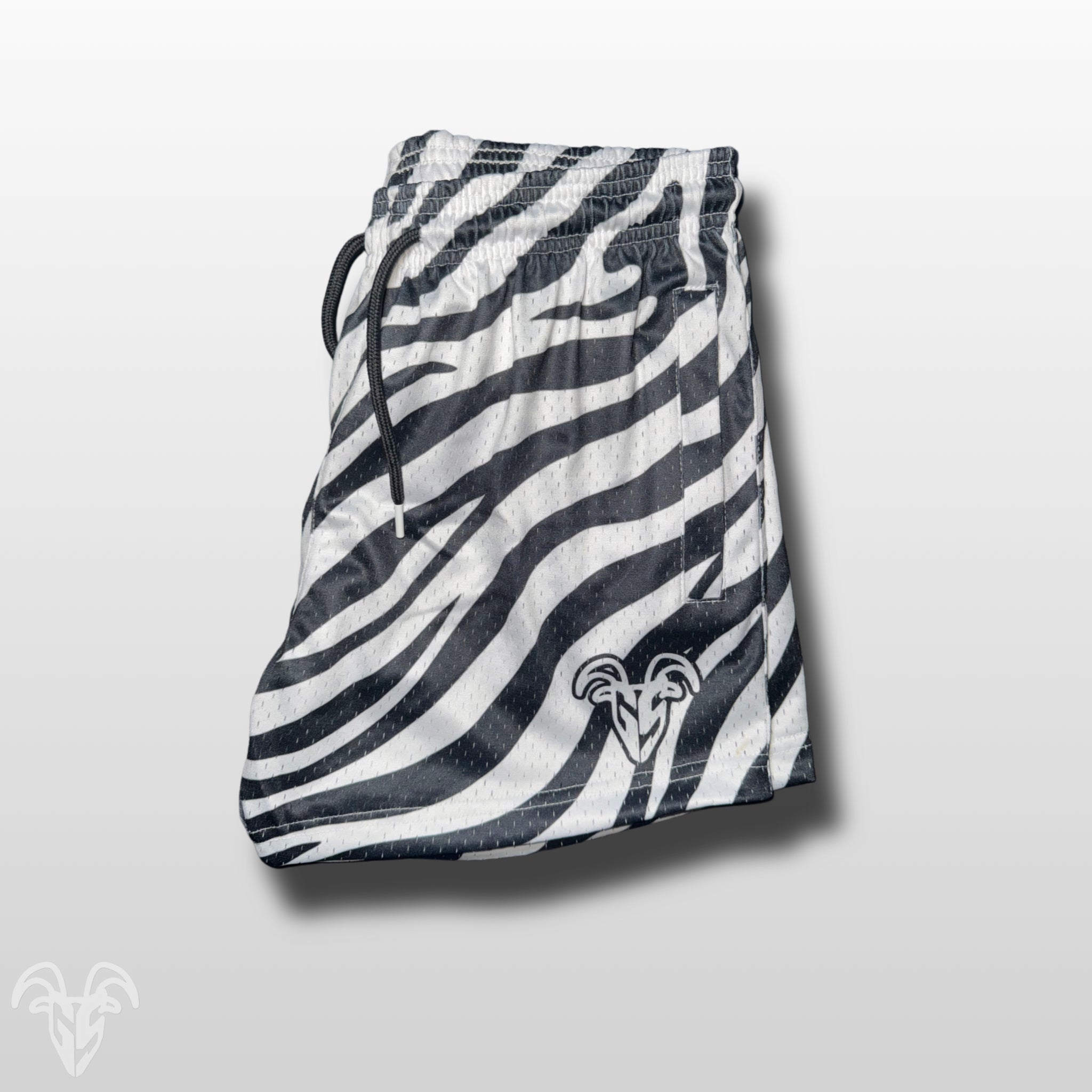 Goat Strength Zebra Print 5” Inseam Mesh Shorts – Unisex Athletic