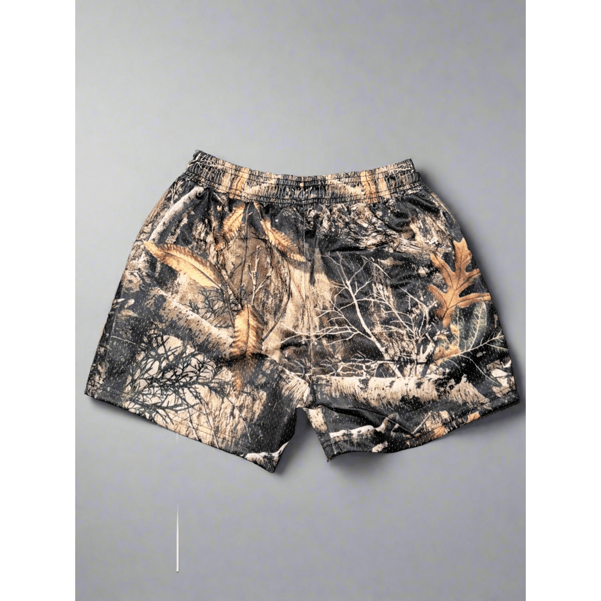 Realistic Camo Design  5-Inch Inseam Gym Shorts with Zipper Pockets Ultimate Active Wear