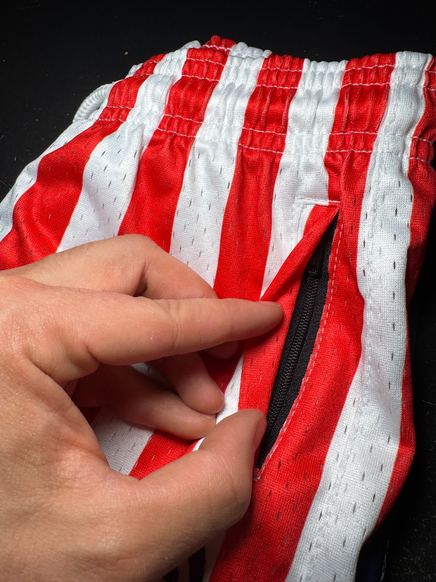 GOAT Strength YOUTH USA Flag Mesh Shorts – Zipper Pockets PLEASE REVIEW OUR SIZING CHART