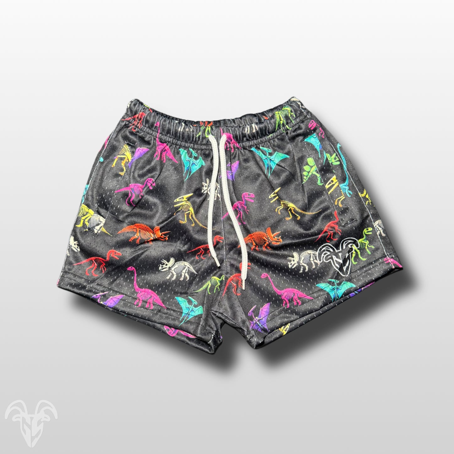 GOAT Strength YOUTH Mesh Shorts – Dinosaur Edition