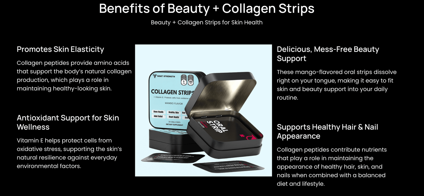 Goat Strength Beauty + Collagen Strips