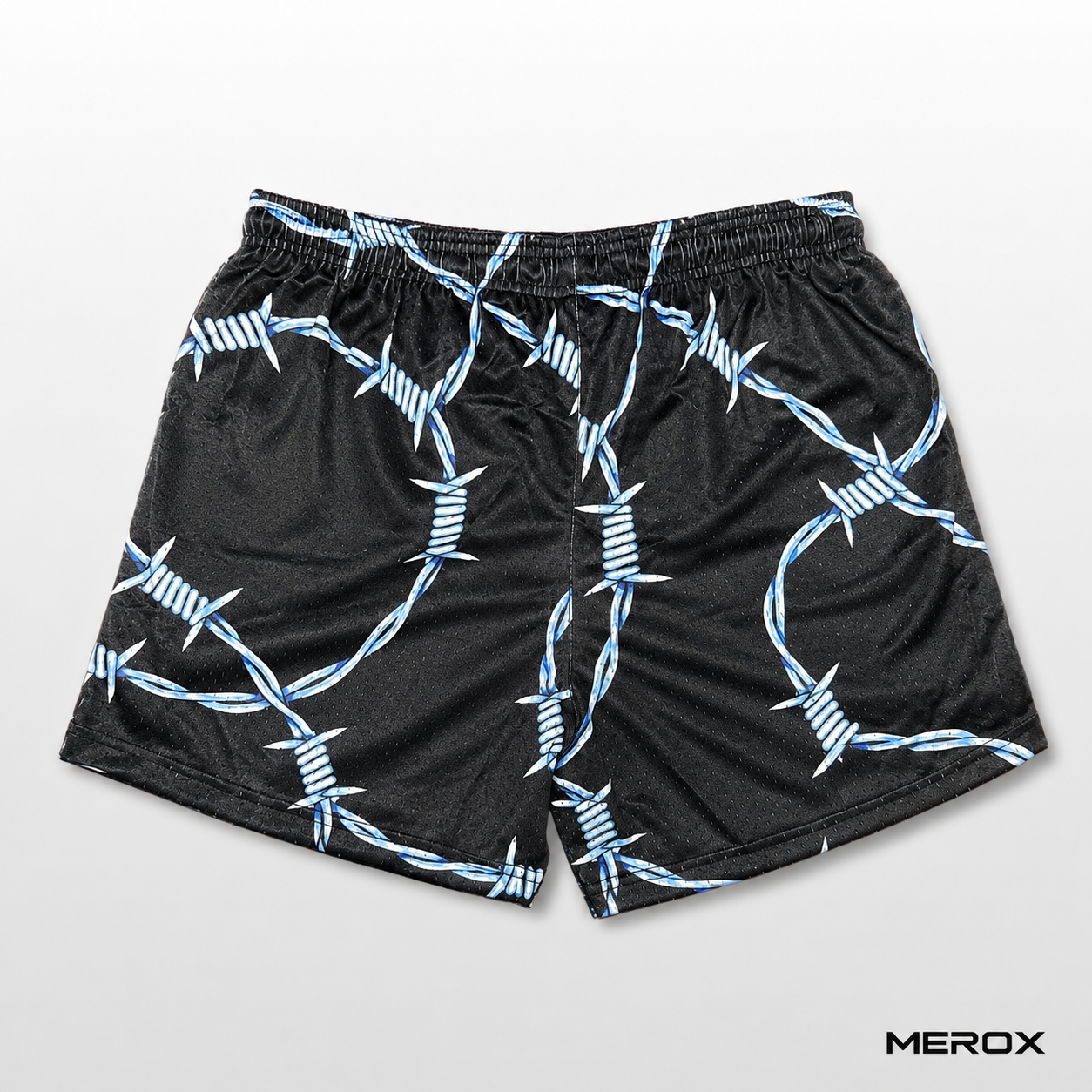 MEROX Barbed Wire 5-inch mesh shorts back view