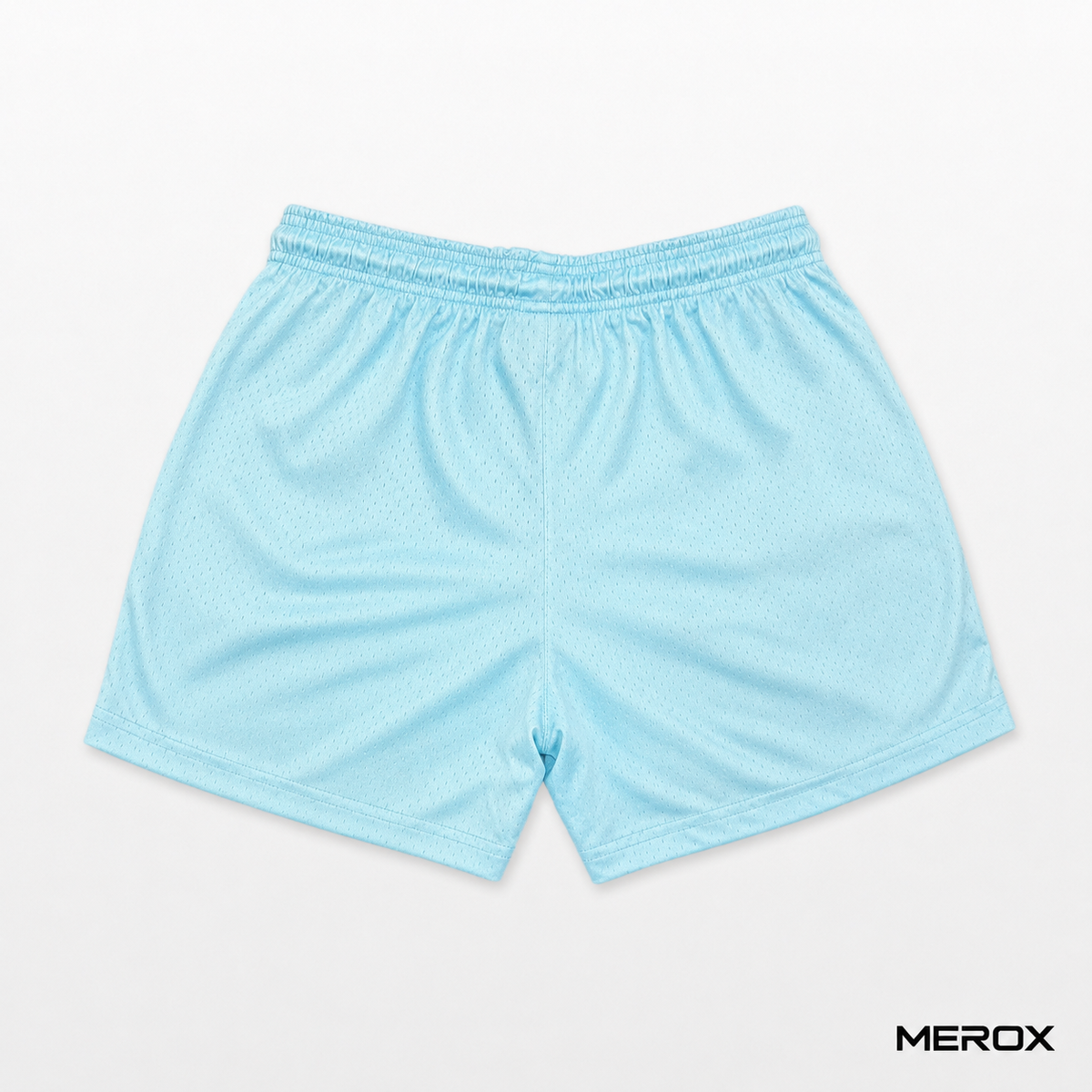 MEROX Sky Blue 5-inch mesh shorts back view