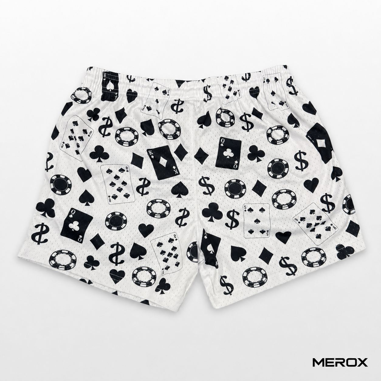 MEROX Casino 5-inch mesh shorts back view