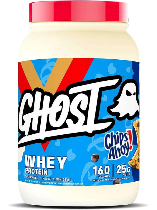 GHOST WHEY Protein Powder, Cinnabon - 2lb, 25g of Protein - Whey Protein Blend - ­Post Workout Fitness & Nutrition Shakes, Smoothies, Baking & Cooking - Soy & Gluten-Free - The GOAT Strength