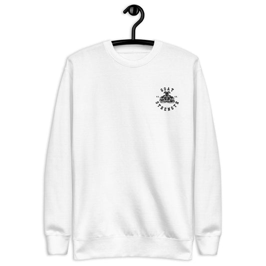 GOAT Strength Crew Neck Embroidered Sweatshirt - The GOAT Strength