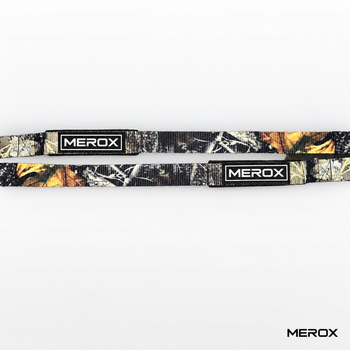 MEROX woodland camo lifting straps flat view