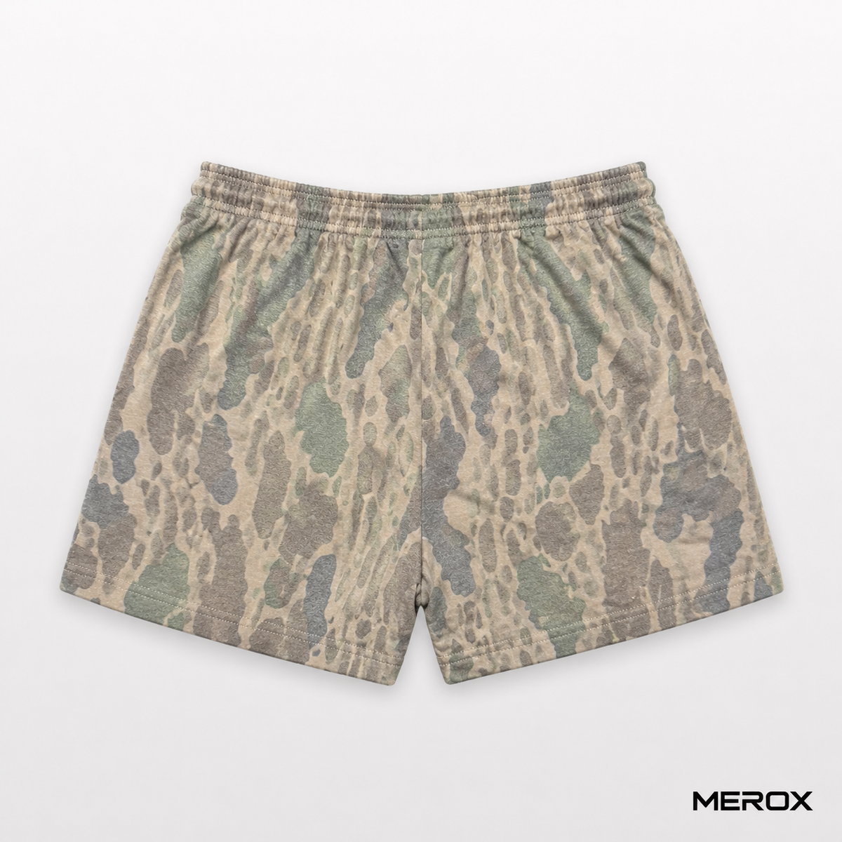 MEROX Cotton Old School Camo 5-inch shorts back view