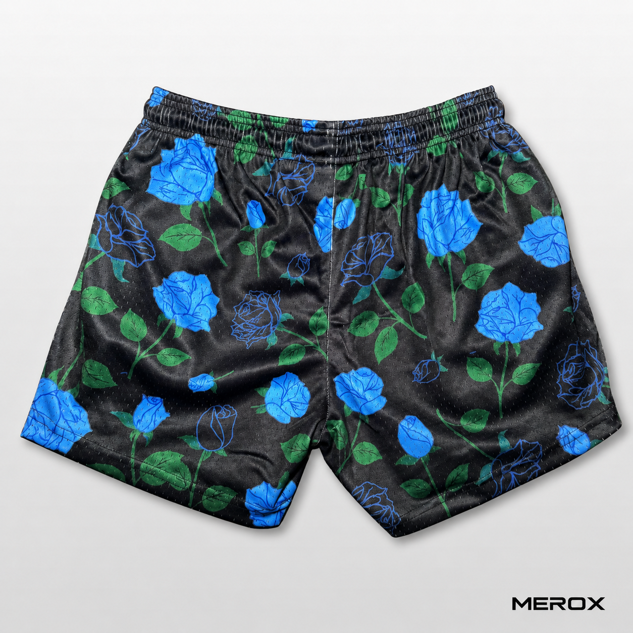 MEROX Diamond Flower 5-inch mesh shorts back