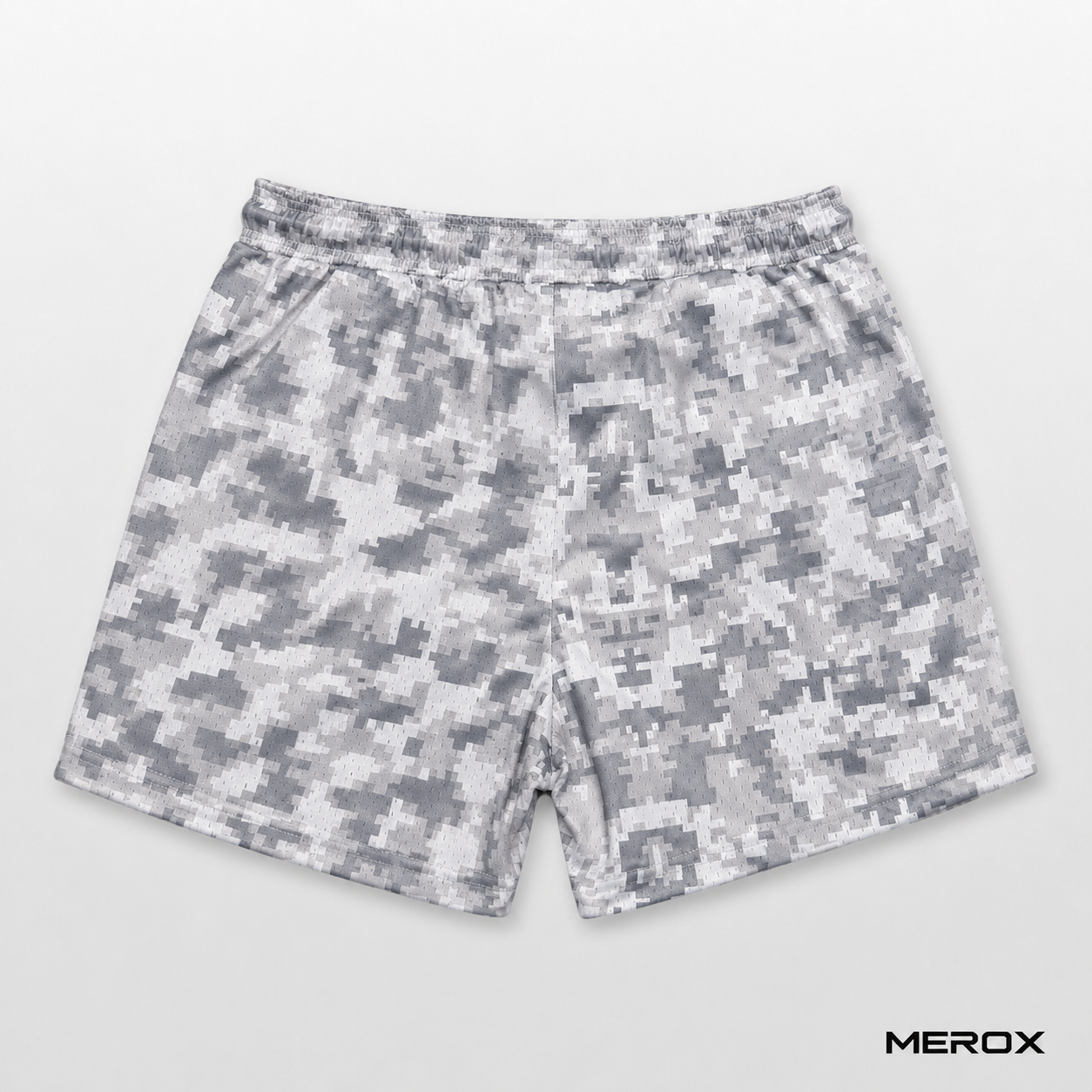 MEROX Digital Camo 5-inch mesh shorts back view