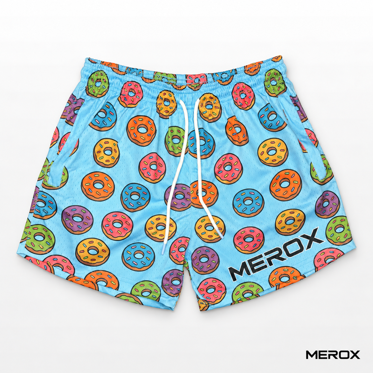 MEROX Donut 5-inch mesh shorts front view