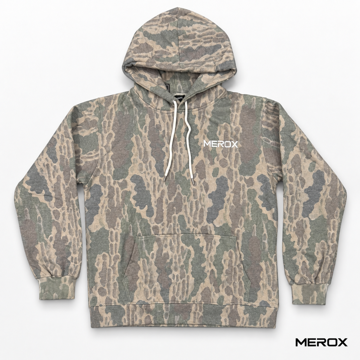 MEROX Old School Camo Hoodie back view