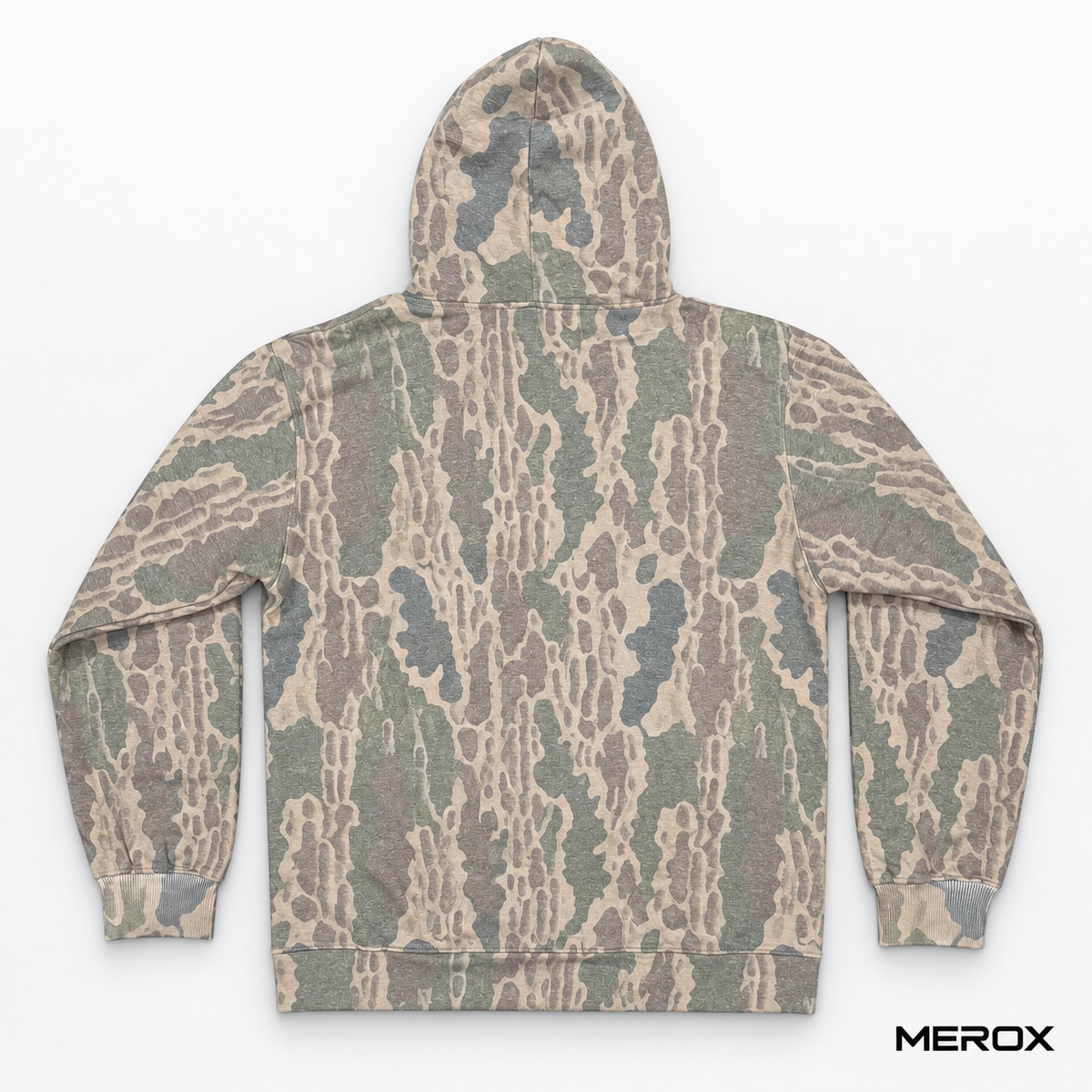 MEROX Old School Camo Hoodie detail view