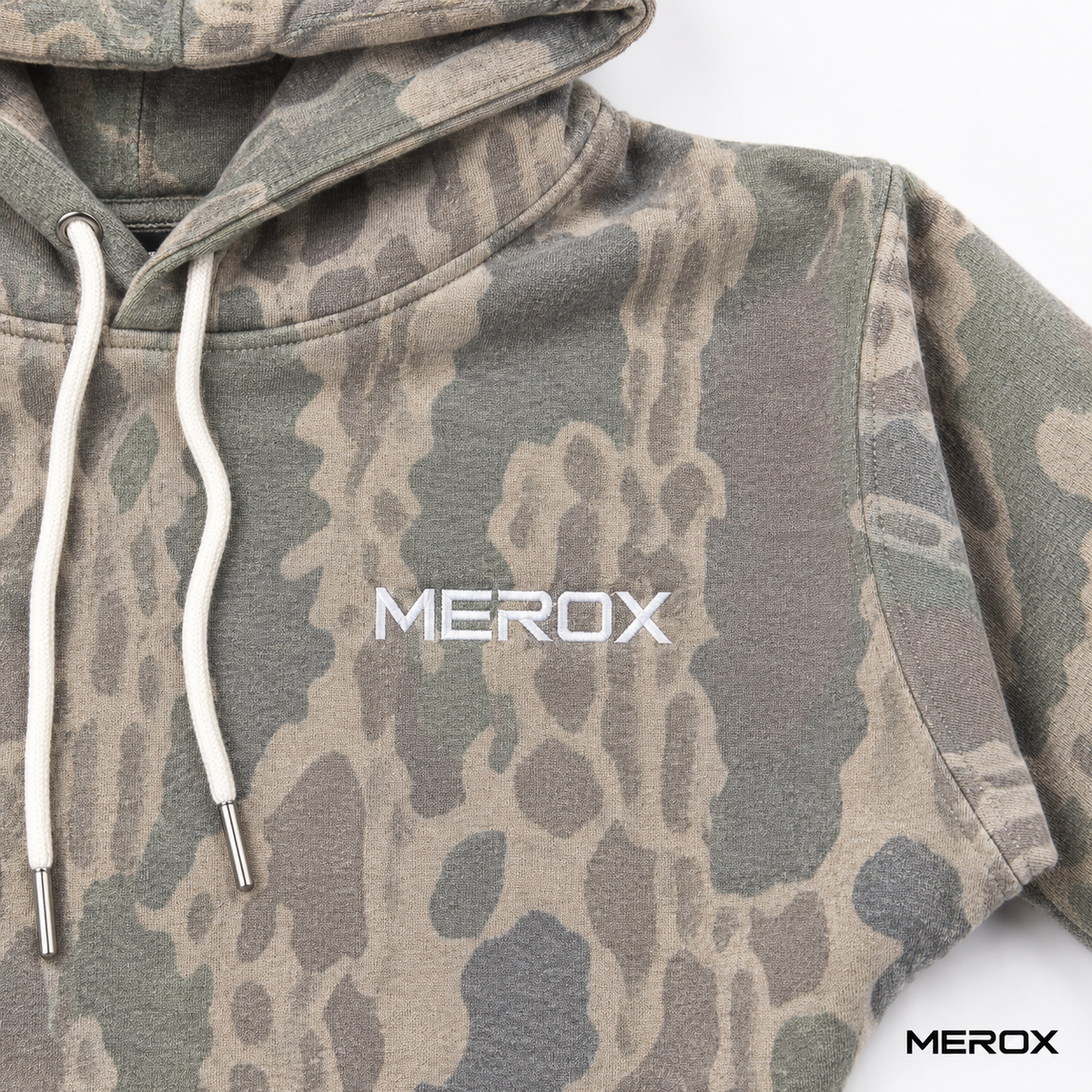 MEROX Old School Camo Hoodie front view