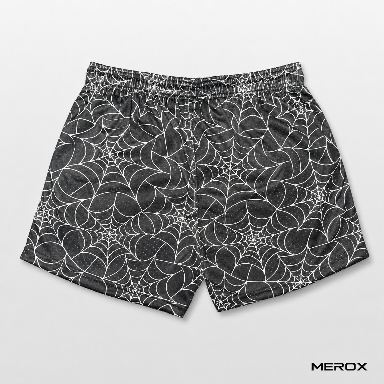 MEROX Spider Web unisex mesh shorts back view