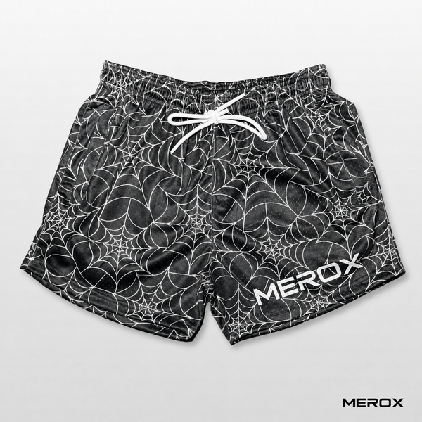 MEROX Spider Web 5-inch mesh shorts front view