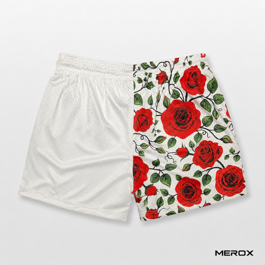 MEROX Split Rose mesh shorts back view
