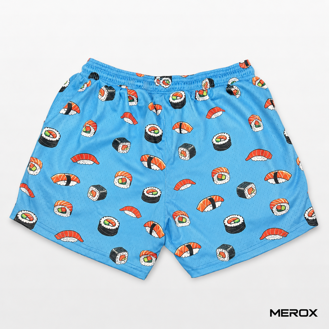 MEROX Sushi 5-inch mesh shorts back view