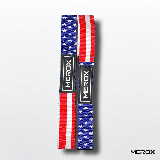 MEROX USA flag lifting straps flat pair
