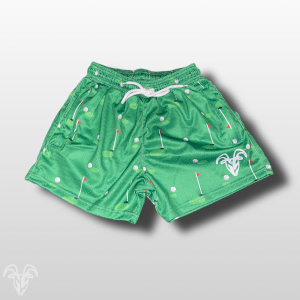 Goat Strength Golf mesh shorts front