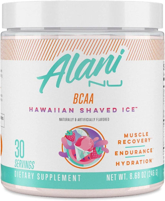 Alani Nu BCAA Branched Chain Essential Amino Acids Supplement Powder, Muscle Recovery Vitamins for Post-Workout, Sour Gummy, 30 Servings - The GOAT Strength