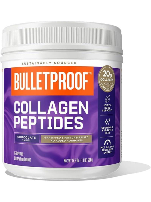 Bulletproof Unflavored Collagen Peptides Protein Powder, 42.3 Ounces, Grass-Fed Collagen Protein and Amino Acids for Skin, Bones and Joints - The GOAT Strength