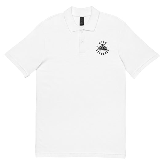 Embroidered Goat Strength Polo Shirt - The GOAT Strength