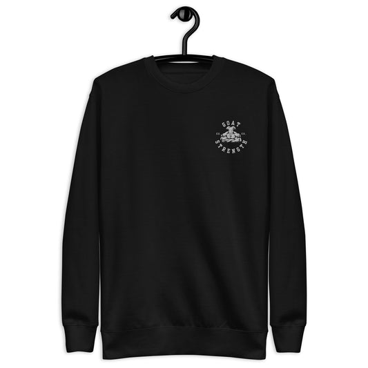 GOAT Strength Crew Neck Embroidered Sweatshirt - The GOAT Strength