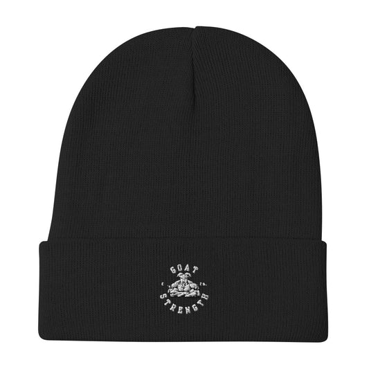 Goat Strength Gym Embroidered Beanie Hat - The GOAT Strength